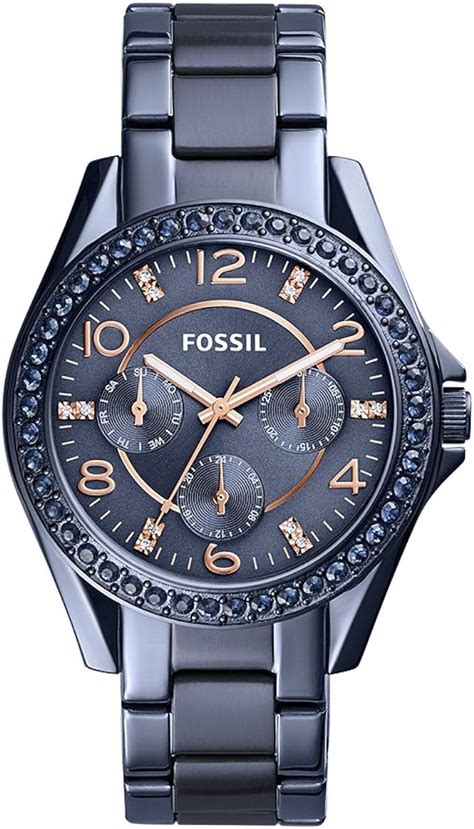 fossil uhr schwarz damen